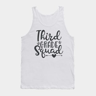 Third Grade Squad Back to School Student Kids Tank Top